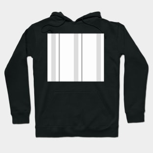 Strips - gray and white. Hoodie